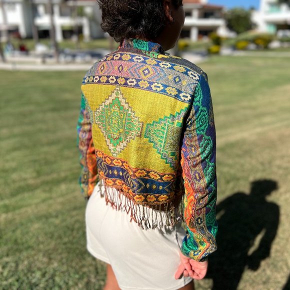 Cropped Aztec Jacket - Picture 4 of 4